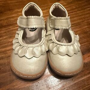 Livie & Luca Cream Dress Shoes for Kids